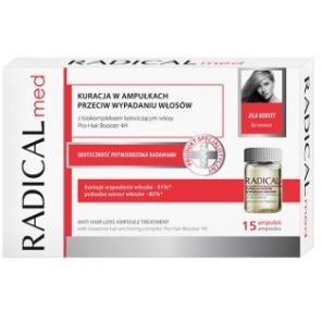 Radical Med, kuracja przeciw wypadaniu włosów dla kobiet, 5 ml, 15 ampułek - zdjęcie produktu