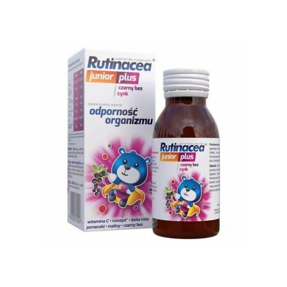Rutinacea Junior Plus, płyn, naturalne soki owocowe, 100 ml - zdjęcie produktu