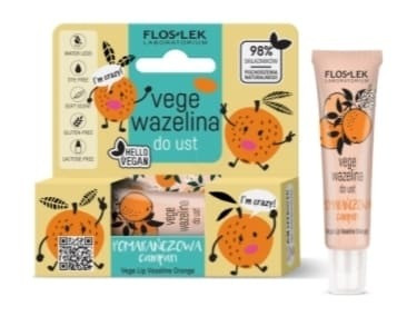 FlosLek Laboratorium Lip Care & Vege, wazelina do ust, CAMPARI, 10 g