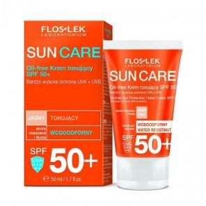 Flos-Lek Sun Care, ochronny krem tonujący, skóra tłusta i mieszana, SPF 50+, 50 ml - zdjęcie produktu