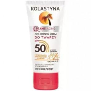 Kolastyna Q10 Anti Aging, wodoodporny ochronny krem do twarzy SPF 50, 50 ml - zdjęcie produktu