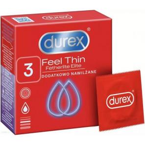 Durex Fetherlite Elite, prezerwatywy ultracienkie, 3 szt. - zdjęcie produktu