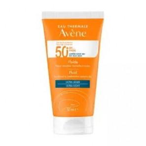 Avene Sun, fluid ochronny do twarzy, ultralekki, skóra wrażliwa, normalna i mieszana, SPF 50+, 50 ml - zdjęcie produktu