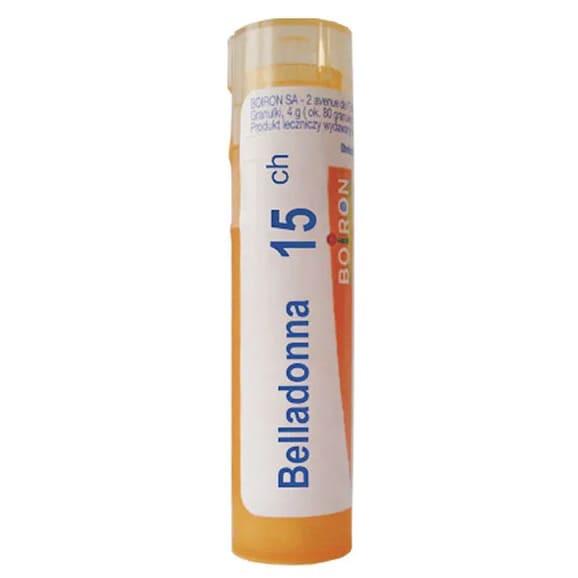 Boiron Belladonna, 15 CH, granulki, 4 g Boiron Belladonna, 15 CH, granulki, 4 g - zdjęcie produktu
