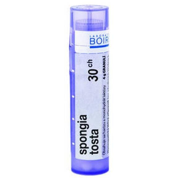 Boiron Spongia Tosta, 30 CH, granulki, 4 g - zdjęcie produktu