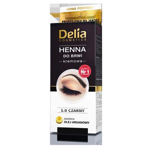Henna w kremie do brwi i rzęs Delia, czarna, 1 szt. - zdjęcie produktu