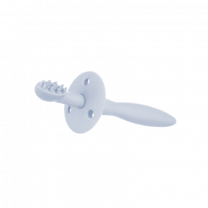 Canpol, silikonowa szczoteczka - gryzaczek z ogranicznikiem, niebieska, 1 szt. - zdjęcie produktu