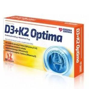 D3 + K2 Optima Rodzina Zdrowia, kapsułki, 30 szt. - zdjęcie produktu