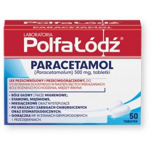 Laboratoria PolfaŁódź Paracetamol, 500 mg, tabletki, 50 szt. - zdjęcie produktu