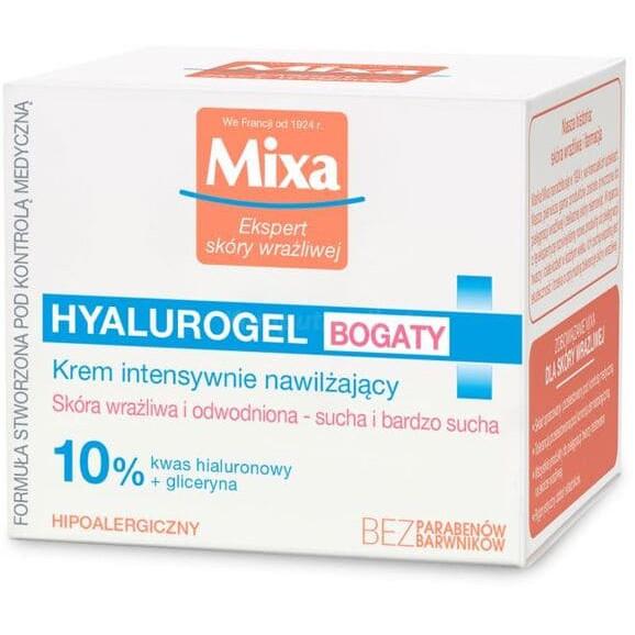 Mixa Hyalurogel, bogaty krem intensywnie nawilżający, 50 ml - zdjęcie produktu