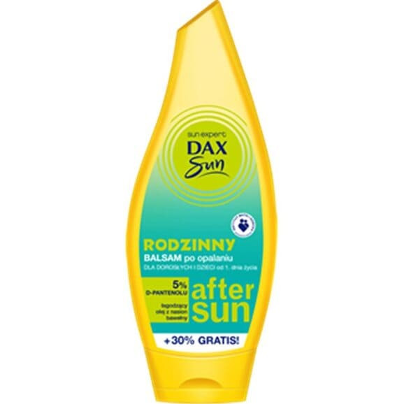 DAX Sun, rodzinny balsam po opalaniu, D-panthenol 5%, 250 ml 