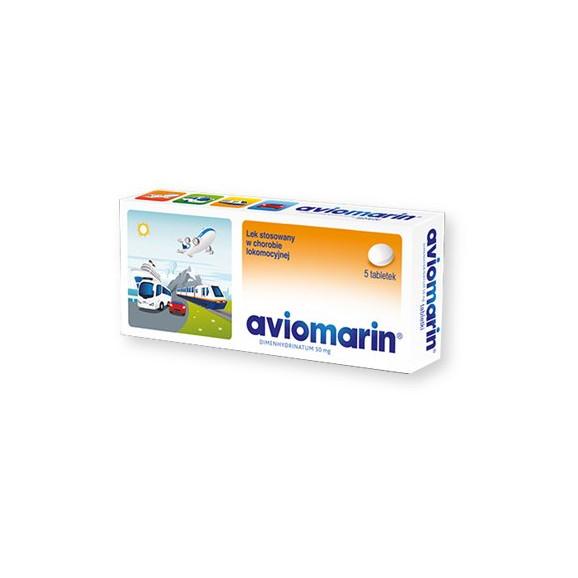Aviomarin, 50 mg, tabletki, 5 szt - zdjęcie produktu