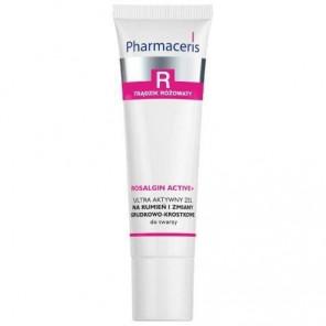 Pharmaceris R Rosalgin Active +, aktywny żel na rumień i zmiany grudkowo-krostkowe do twarzy, 30 ml - zdjęcie produktu
