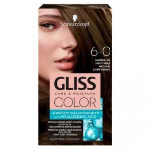 Farba do włosów Gliss Color, Naturalny Jasny Brąz 6-0, 1 szt. - zdjęcie produktu