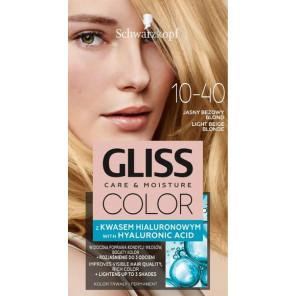 Farba do włosów Gliss Color, Jasny Beż 10-40, 1 szt. - zdjęcie produktu