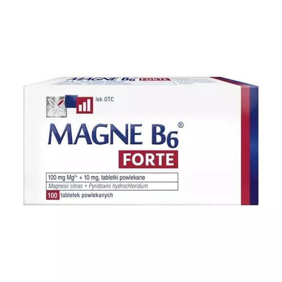 Magne B6 Forte, 100 mg+10 mg, tabletki powlekane, 100 szt. - zdjęcie produktu