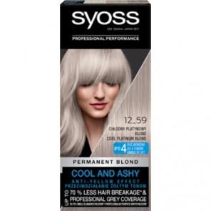 Farba do włosów Syoss Permanent Coloration, Chłodny Platynowy Blond 12-59, 1 szt. - zdjęcie produktu