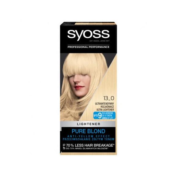 Farba do włosów Syoss Permanent Coloration, Ultra intensywny rozjaśniacz 13-0, 1 szt. - zdjęcie produktu