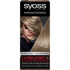 Farba do włosów Syoss Permanent Coloration, Popielaty Blond 7-5, 1 szt. - zdjęcie produktu