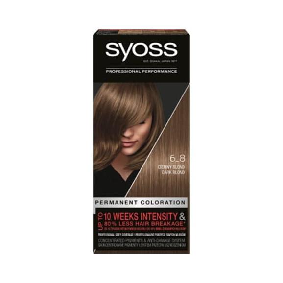Farba do włosów Syoss Permanent Coloration, Ciemny Blond 6-8, 1 szt. - zdjęcie produktu