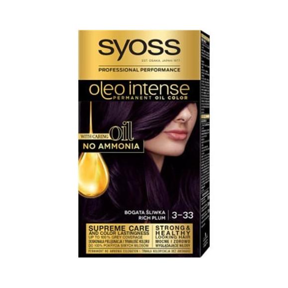Farba do włosów Syoss Oleo Intense, Bogata Śliwka 3-33, 1 szt. - zdjęcie produktu