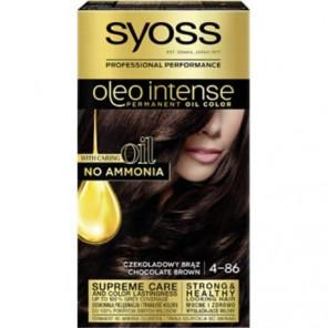 Farba do włosów Syoss Oleo Intense, Czekoladowy Brąz 4-86, 1 szt. - zdjęcie produktu