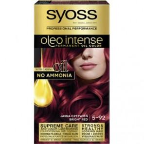 Farba do włosów Syoss Oleo Intense, Jasna Czerwień 5-92, 1 szt. - zdjęcie produktu