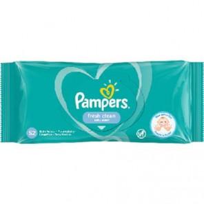 Pampers Fresh Clean, chusteczki nawilżane dla dzieci i niemowląt, 52 szt. - zdjęcie produktu