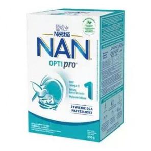 Nestle NAN Optipro 1, mleko początkowe dla niemowląt od urodzenia, proszek, 650 g - zdjęcie produktu