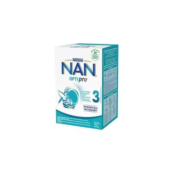 Nestle NAN Optipro 3, mleko modyfikowane Junior dla dzieci po 1 roku, proszek, 650 g - zdjęcie produktu