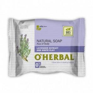 O’Herbal mydło w kostce, ekstrakt z lawendy i biała glinka, 100 g - zdjęcie produktu