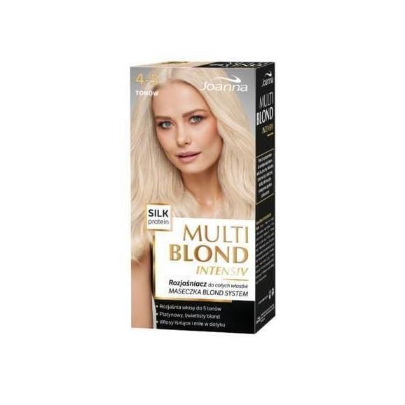 Joanna Multi Blond Intensiv, rozjaśniacz do całych włosów, 4-5 tonów, 1 szt. - zdjęcie produktu