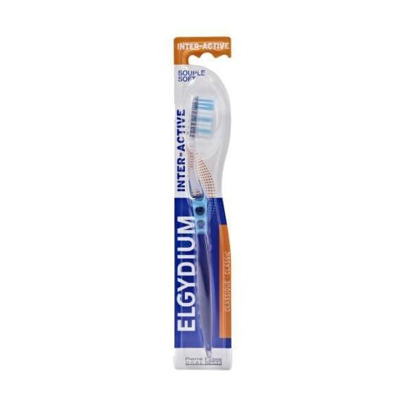 Elgydium Inter Active, szczoteczka do zębów, miękka, 1 szt. - zdjęcie produktu