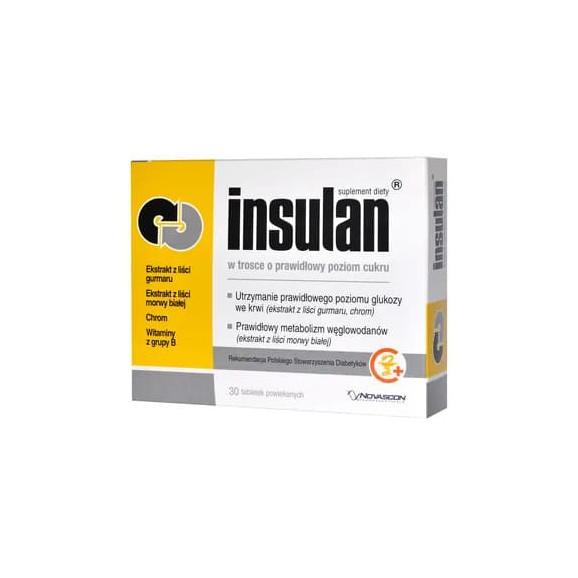 Insulan, tabletki powlekane, 30 szt. - zdjęcie produktu