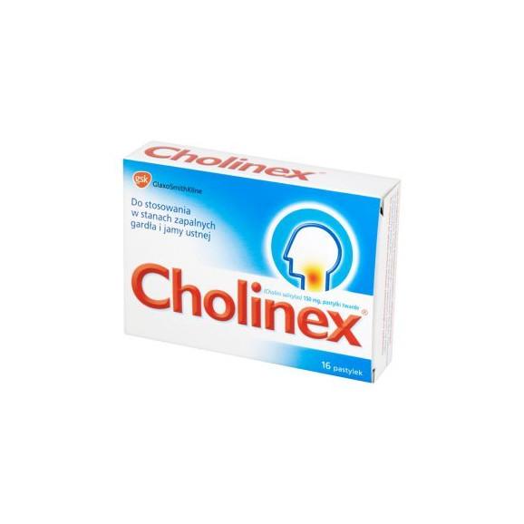 Cholinex, 150 mg, pastylki do ssania, 16 szt. - zdjęcie produktu