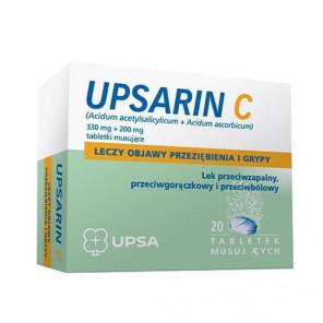 Upsarin C 330 mg + 200 mg, tabletki musujące, 20 szt. - zdjęcie produktu