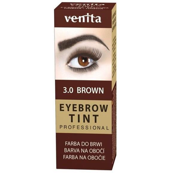 Venita Professional Eyebrow Tint, farba do brwi w proszku, 3.0 Brown, 1 szt. - zdjęcie produktu