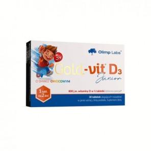 Olimp Gold-vit D3 Junior o smaku owocowym, tabletki, 30 szt. - zdjęcie produktu