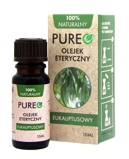 Pureo, naturalny olejek eteryczny eukaliptusowy, 10ml