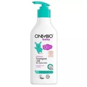 OnlyBio Baby, delikatny szampon i żel do mycia ciała dla dzieci od 1 dnia życia, 300 ml - zdjęcie produktu