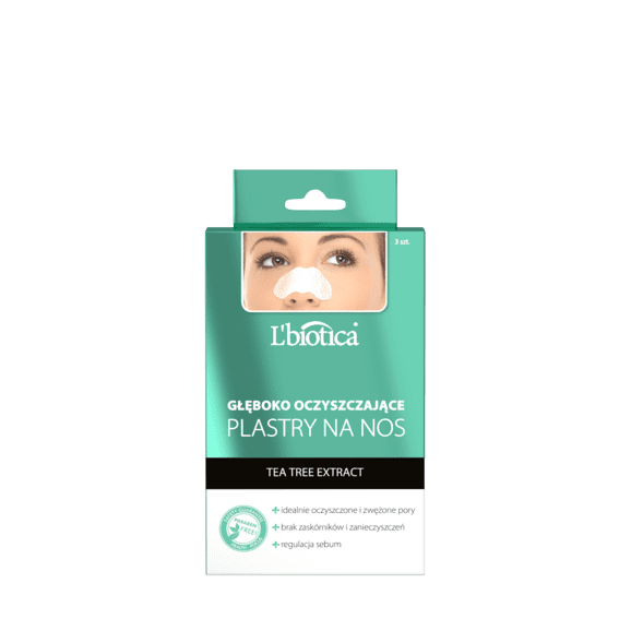 Lbiotica, plastry na nos Tea Tree Extract, oczyszczające, 3 szt. - zdjęcie produktu