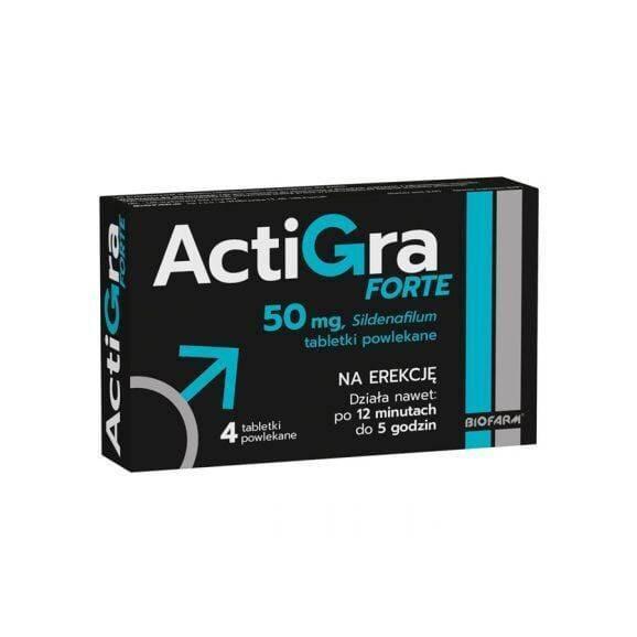 Actigra Forte 50 mg, tabletki, 4 szt. - zdjęcie produktu