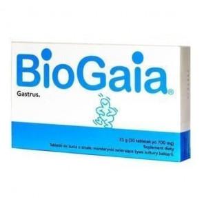 BioGaia Gastrus, tabletki do żucia o smaku mandarynkowym, 30 szt. - zdjęcie produktu