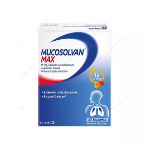 Mucosolvan Max, 75 mg, kapsułki o przedłużonym uwalnianiu, 20 szt. - zdjęcie produktu