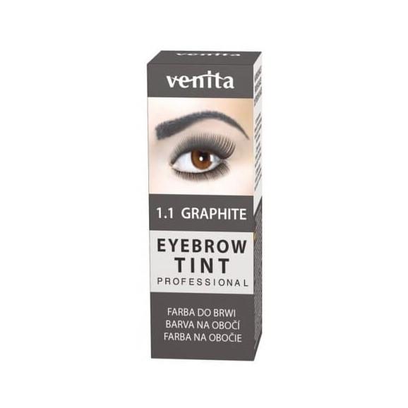 Venita Professional Eyebrow Tint, farba do brwi w proszku, grafit, 1 szt. - zdjęcie produktu