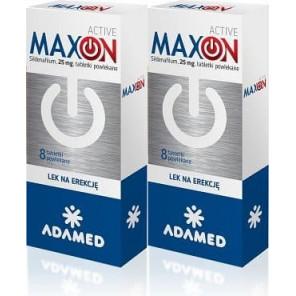MAXON ACTIVE, 25 mg, 8 tabletek powlekanych – lek na potencję - zdjęcie produktu