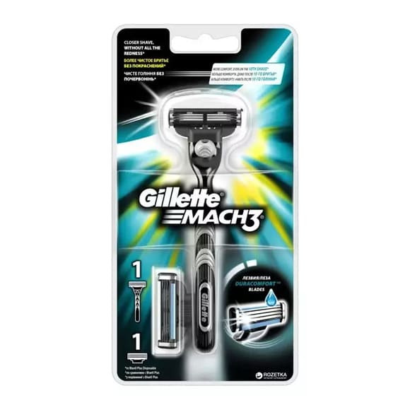 Maszynka jednorazowa Gillette Mach 3, 2 wkłady, 1 opakowanie
