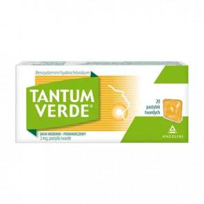 Tantum Verde smak miodowo-pomarańczowy, 3 mg, pastylki twarde, 20 szt. - zdjęcie produktu