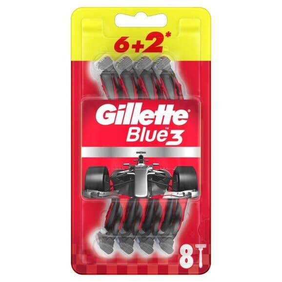 Maszynka jednorazowa Gillette Blue 3 Nitro, 8 szt., 1 opakowanie - zdjęcie produktu
