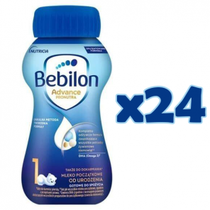 Bebilon 1 Pronutra­-Advance, mleko początkowe od urodzenia, płyn, 200 ml, 24 szt. - zdjęcie produktu